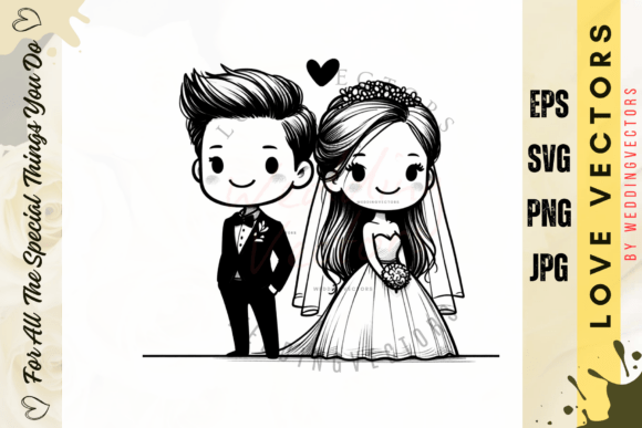 C3159 Wedding Vectors: Timeless Love Details