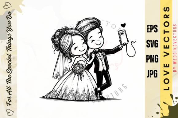 C3188: Capturing Timeless Romance in Vector Art