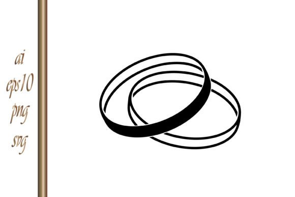 Doodle Wedding Ring Icon Sketch Vector: A Handcrafted Design Asset