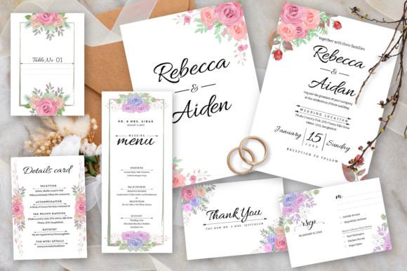 Elegant Rose Flowers Wedding Graphic Set: A Designer's Guide