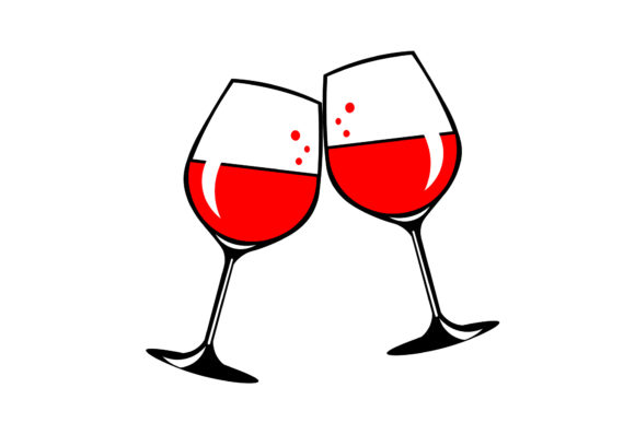 Red Drinks: A Wedding Party Font That Pours On the Style
