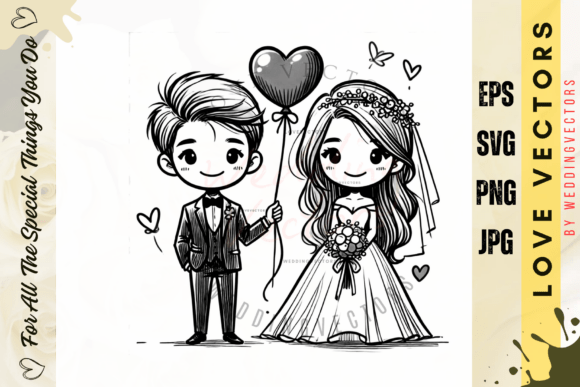 Wedding Couple and Love Vectors - C3094: A Designer's Guide