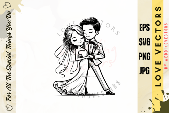 Wedding Couple and Love Vectors - C3115: A Designer's Guide