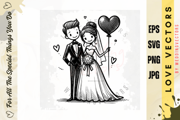 Wedding Couple and Love Vectors - C3166: A Designer's Review