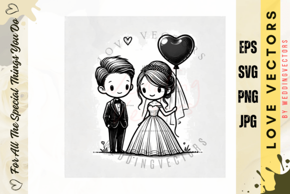 Wedding Couple and Love Vectors - C3180: A Designer's Guide
