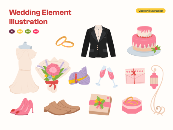 Wedding Element Illustration: A Complete Design Asset Guide